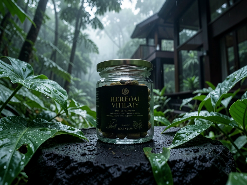 Botanical textures representing natural vitality