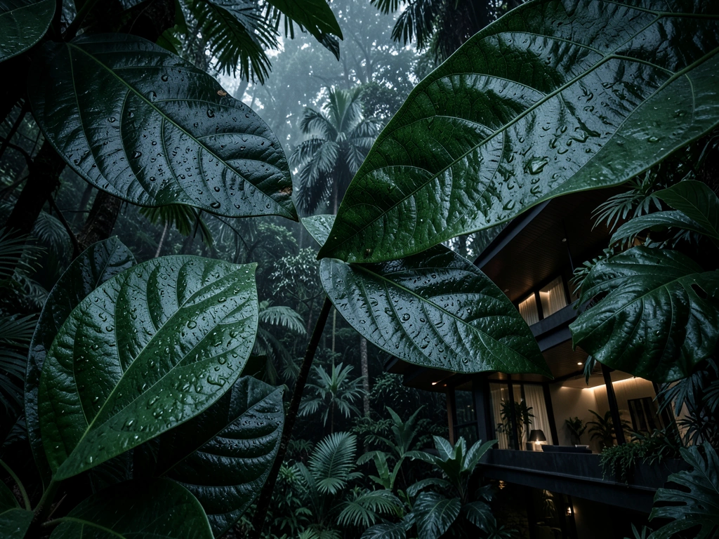 Botanical textures representing Herbal Pria integrity